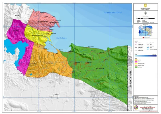 Papua Ekspedisi Surabaya Jayapura 1 peta_adminsitrasi_kota_jayapura