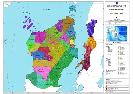 Sulawesi Ekspedisi Surabaya Raha/Muna 1 peta_kabupaten_muna